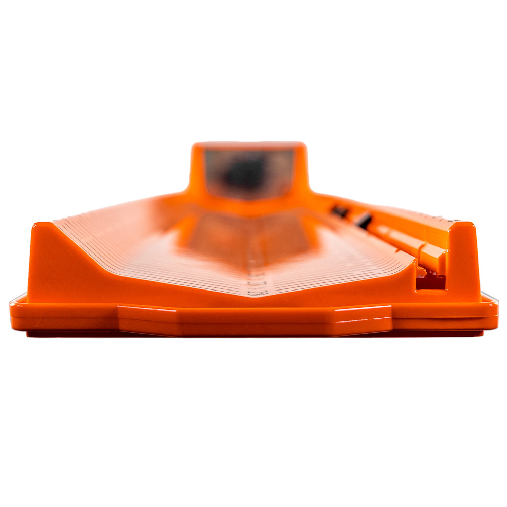 LEADERBOARD - 28" MEASURING BOARD WITH BUILT-IN IDENTIFIER HOLDERS AND CULL TABS, ORANGE